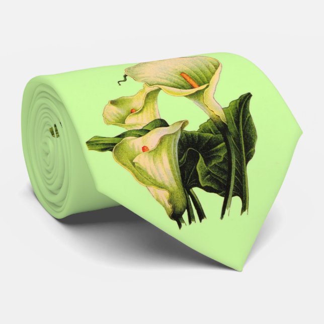 calla lily calla lilies print tie slips (Rullad)