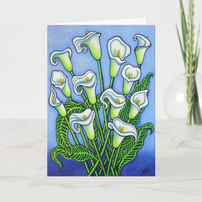 Calla Lily Dreaming Greeting Card av Lisa Lorenz Kort (Framsida)