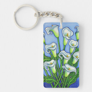 Calla Lily Dreaming Keychain av Lisa Lorenz