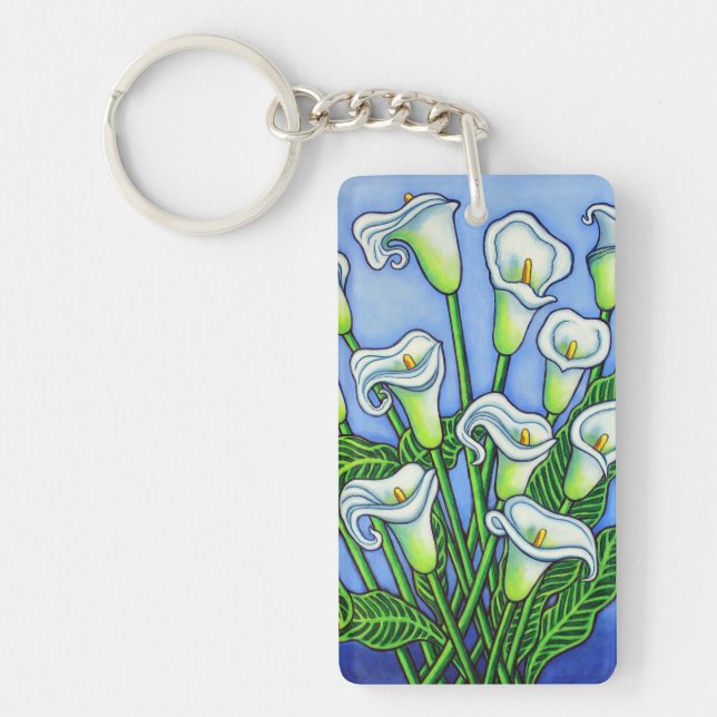 Calla Lily Dreaming Keychain av Lisa Lorenz (Framsidan)