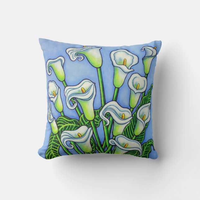 Calla Lily Dreaming Pillow av Lisa Lorenz Kudde (Framsida)