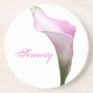 Calla Lily Floral Photography Underlägg Sandsten