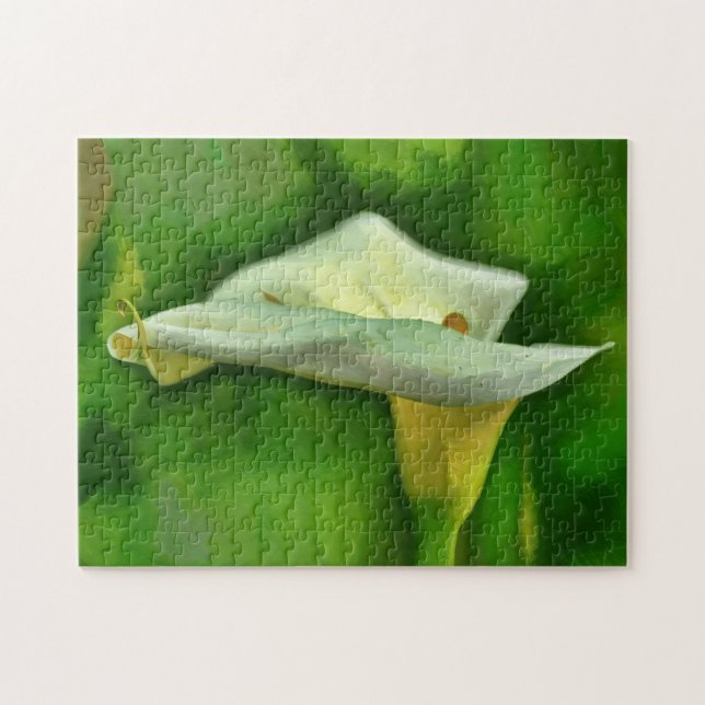 Calla Lily Flower Art Puzzle Pussel (Horisontell)