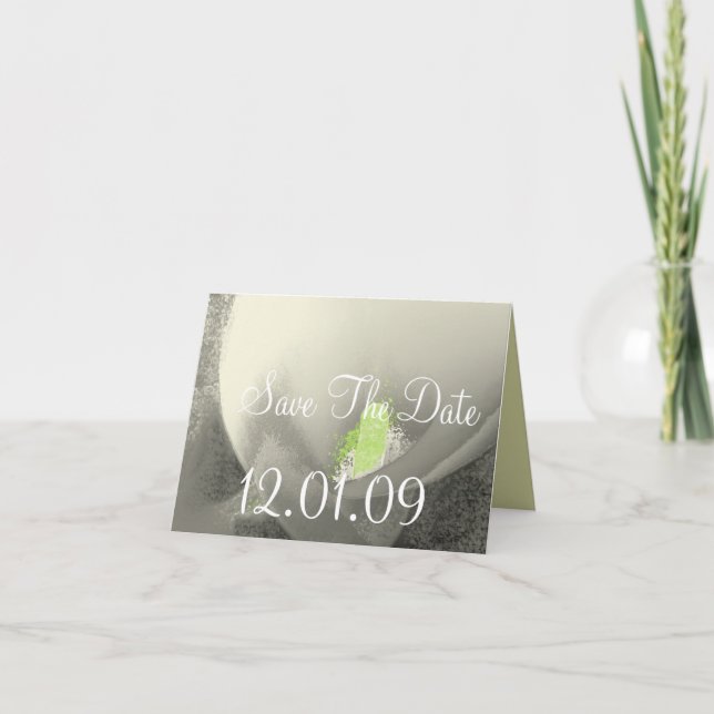 Calla Lily Flower Tack-kort Inbjudan (Framsida)