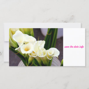calla lily-fotokort spara datumet