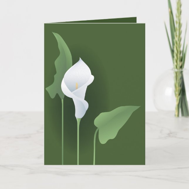 Calla Lily-hälsningskort Kort (Framsida)