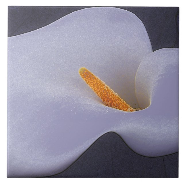 Calla Lily Illustration Collecsible Ceramic Tiles Kakelplatta (Framsidan)