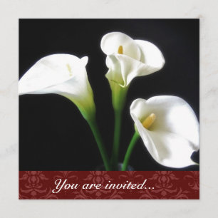 Calla Lily-inbjudan Inbjudningar