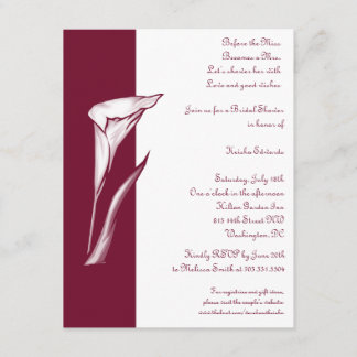 Calla Lily-inbjudan Inbjudningar