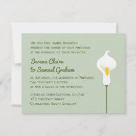 Calla Lily Inbjudningar