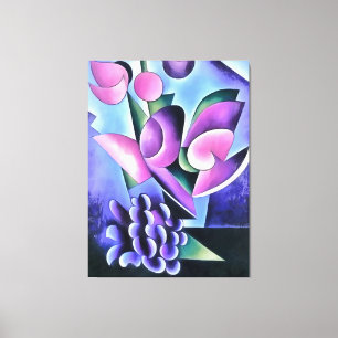 Calla Lily Lila Sensation Abstrakt Art Canvastryck