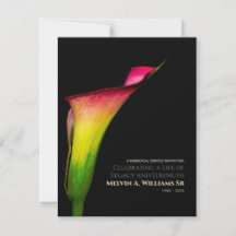 Calla Lily Memorial – Röda Gula Gröna Blommor