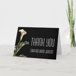 Calla Lily Modern Blommigt Tack Kort