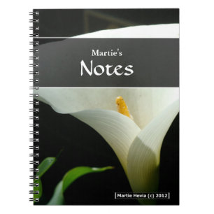 Calla Lily Notebook Anteckningsbok