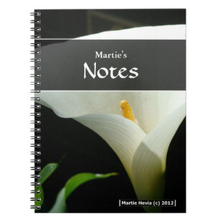 Calla Lily Notebook Anteckningsbok