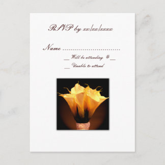 Calla lily OSA Response Card Inbjudan Vykort