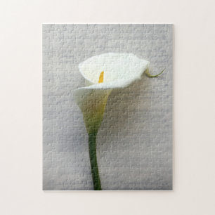 Calla lily på det gamla handskriftspuset pussel