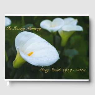 Calla Lily Rainfall Gästböcker