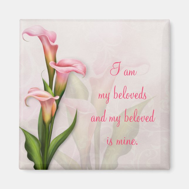 Calla Lily Rosa Magnet ~ My Beloved (Framsidan)