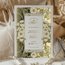 Calla Lily Spara datumet Art nouveau Mucha