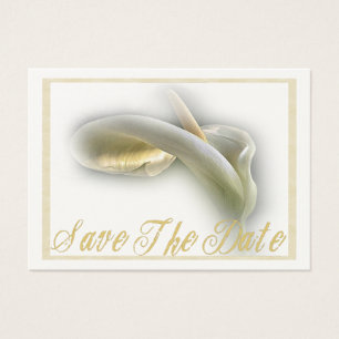 Calla Lily - Spara datumkortet Visitkort