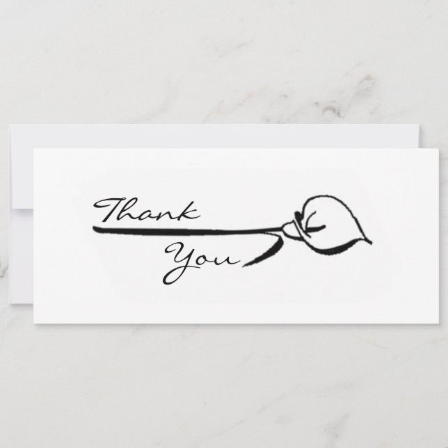 Calla Lily Tack Inbjudningar (Framsida)