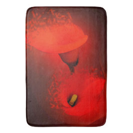 Calla Lily Vivid Red Scatter Effect Badrumsmatta
