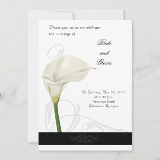Calla Lily Wedding-inbjudan Inbjudningar