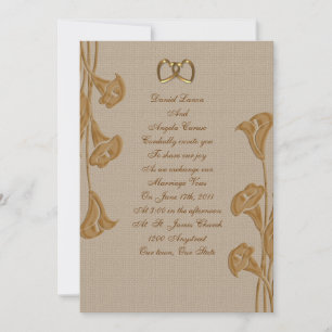 Calla Lily Wedding-inbjudan Inbjudningar