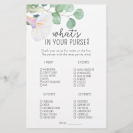 Calla och eucalyptus - Vad är det i ditt purse-spe