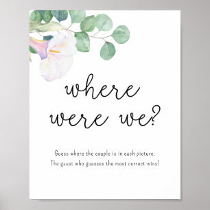 Calla och eucalyptus - var befann vi oss? poster