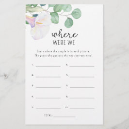 Calla och eucalyptus - Var var vi duschspel?