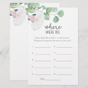 Calla och eucalyptus - Var var vi duschspel?