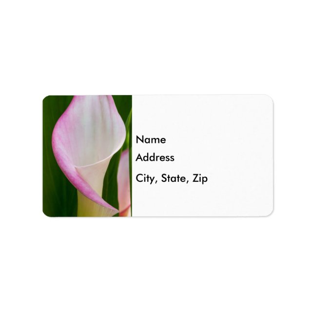 Calla Pano Adressetikett (Framsidan)