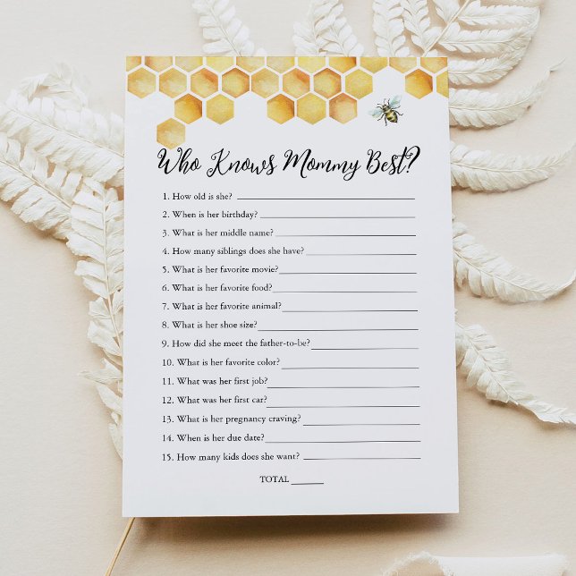 CALLA som känner Mammans bästa babyvisningsspel Inbjudningar (Skapare uppladdad)