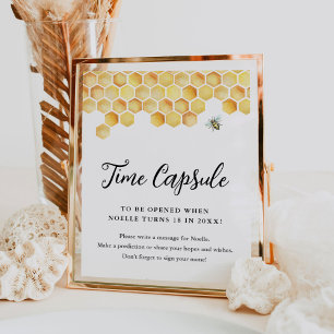 CALLA Time Capsule Baby Shower-signatur Poster