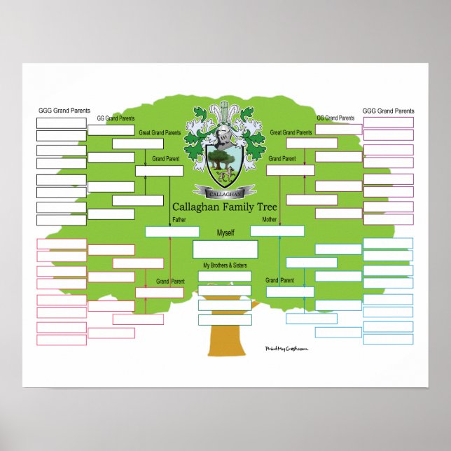 Callaghan Family Träd Poster (Framsidan)