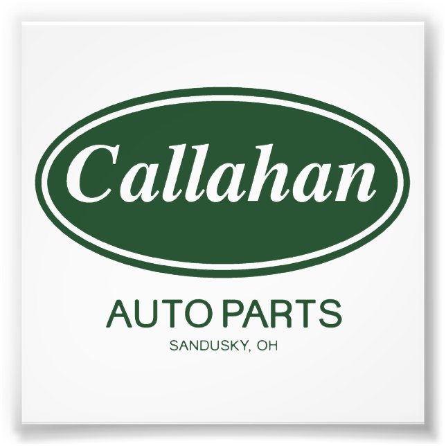 Callahan Auto Parts Fototryck (Framsidan)