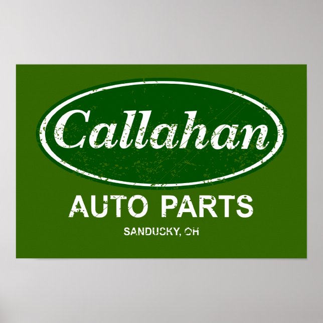 Callahan Auto Parts Poster - $19,95 (Framsidan)
