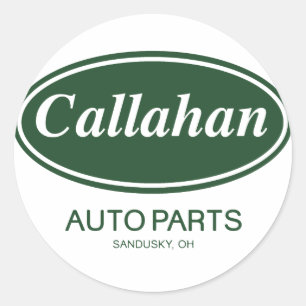 Callahan Auto Parts Runt Klistermärke