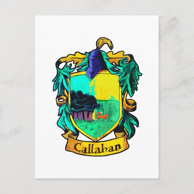 Callahan Family Crest (rabatt) Vykort (Framsida)