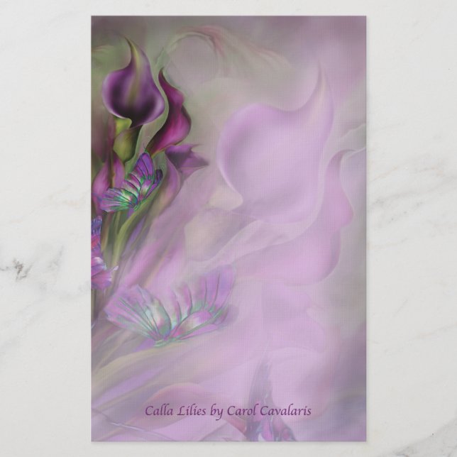 Callaliljabrevpapper Brevpapper (Framsida)