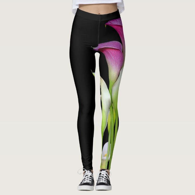 Callaliljadamasker Leggings (Framsida)