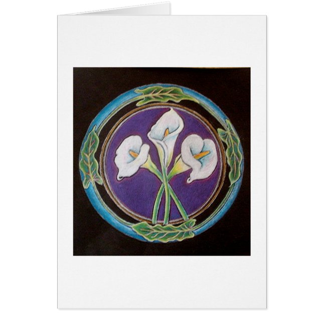 CALLALILLY - STORARTAD SKÖNHET HÄLSNINGSKORT (Framsidan)