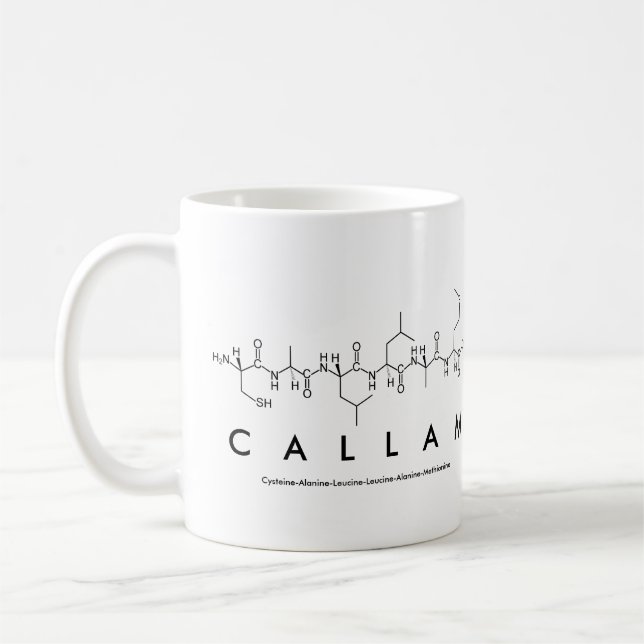 Callam peptide namn mugg (Vänster)