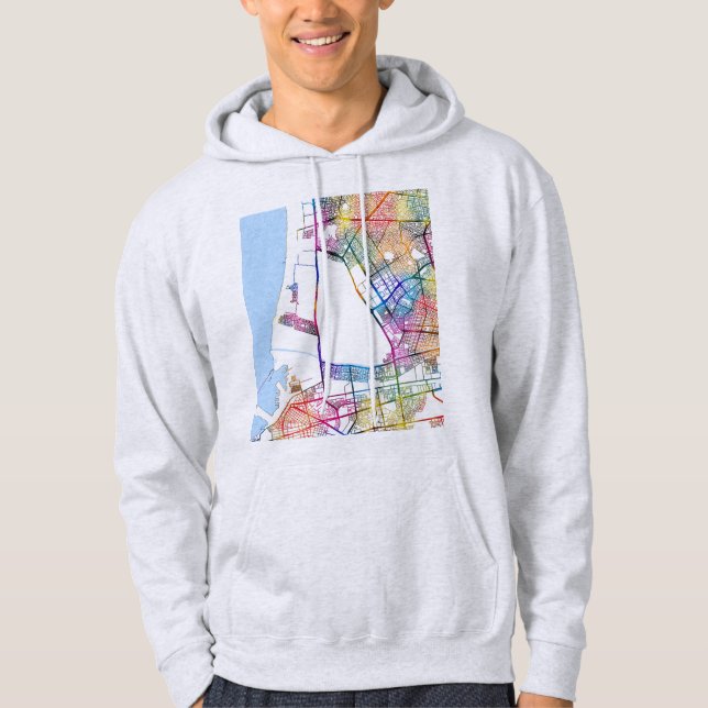 Callao Peru Stadskarta Hoodie (Framsida)