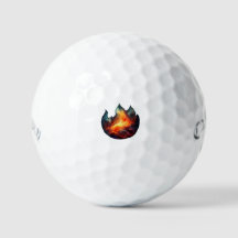 Callaway Supersoft Golf Bollar - Flames Artwork