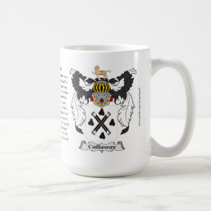 Callaway, ursprung, det menande och vapenskölden kaffemugg