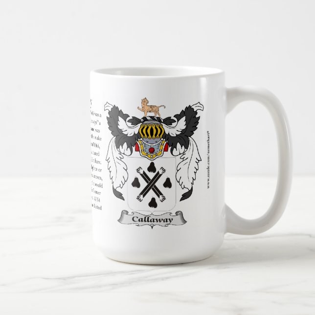 Callaway, ursprung, det menande och vapenskölden kaffemugg (Höger)