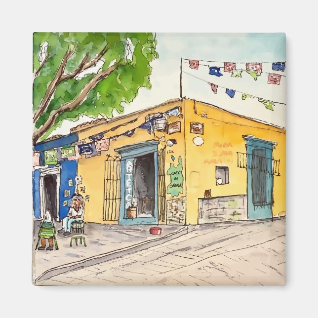 Calle Aldama, Oaxaca, Mexiko Magnet (Framsidan)